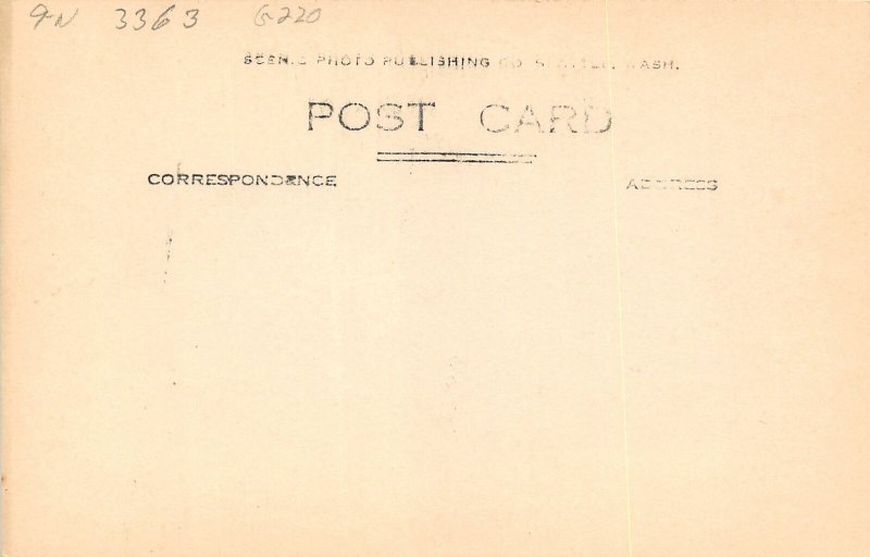 H91/ Seattle Washington RPPC Postcard c1910 Carnegie Library  122