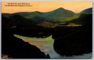 Vtg Sapphire North Carolina NC Fairfield Inn from Bald Rock 1910s View Postcard