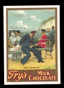 ad3995 - Fry's Milk Chocolate - Naval Manoeuvres!?!? - Modern Advert postcard