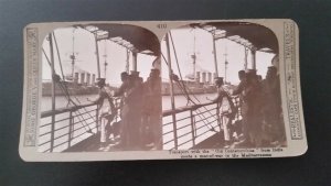 WWI, Transport with Old Contemptibles from India Meets Man-of-War