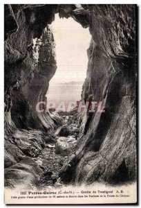 Old Postcard Perros Guirec Cave Trestignel