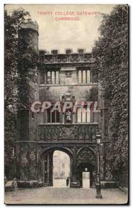 Postcard Old Trinity College Cambridge Gateway