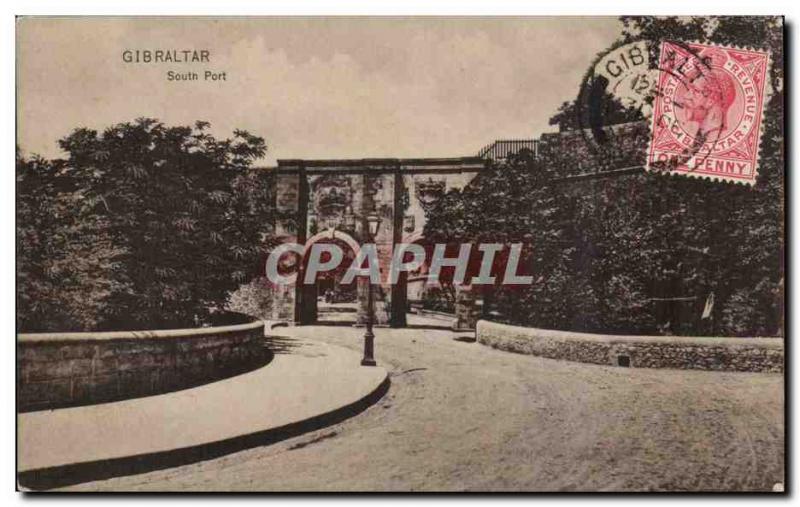 Gibraltar Postcard Old Port Sout