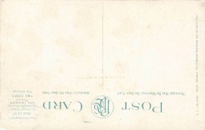 Lumberjack On Washington Log Raft Timber c1910 P164 