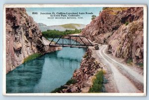 Rocky Mountain National Park Colorado Postcard Fort Collins-Loveland Road 1922