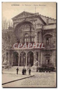 Old Postcard Avignon Opera Theater Municipal