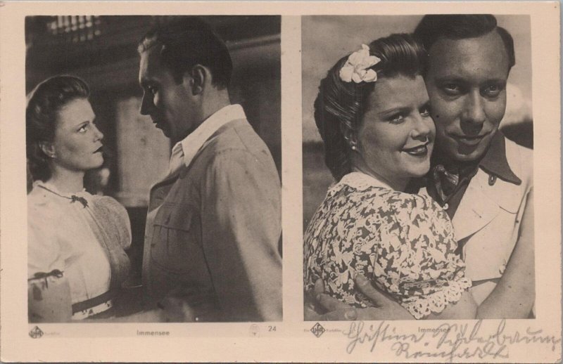 RPPC Postcard Actors Kristina Söderbaum + Carl Raddatz Movie Immensee