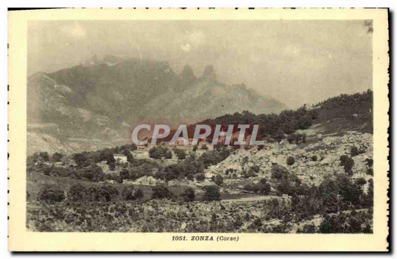 Old Postcard Zonza Corsica Corsica