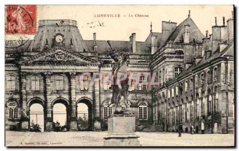 Old Postcard Luneville Chateau Hussar Army