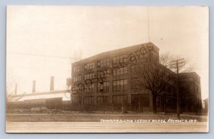 J87/ Fremont Ohio RPPC Postcard c1910 Thompson Houston Carbon Factory 1671