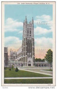 Exterior,  Duke University Chapel,  Durham,  North Carolina,  PU_1939