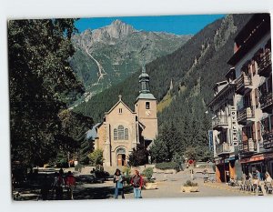 Postcard Place de l'Église Chamonix-Mont-Blanc France