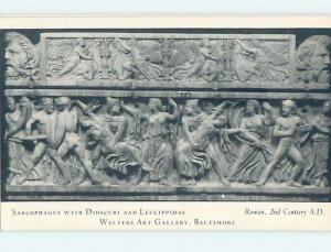 Pre-1980 ROMAN SARCOPHAGUS AT WALTERS GALLERY Baltimore Maryland MD hr0887