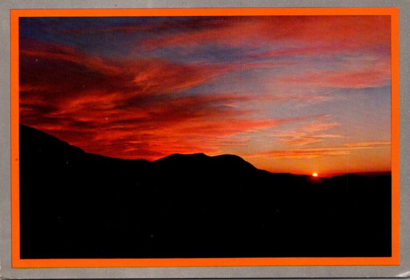 North Carolina Sunrise Over Mount Mitchell Seen From The Blue Ridge Parkway