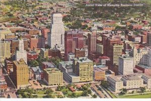 Tennessee Memphis Aerial View Of Business District