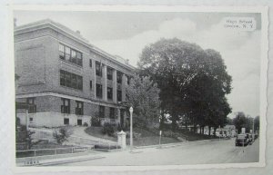 HIGH SCHOOL GROTON N.Y. VINTAGE POSTCARD