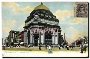 Postcard Old Buffalo Savings Bank