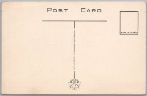 Gaspesian Ox Cart Boys Gaspe Quebec Postcard PECO H83