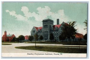 c1920s Bradley Polytechnic Institute Scene Peoria Illinois IL Unposted Postcard