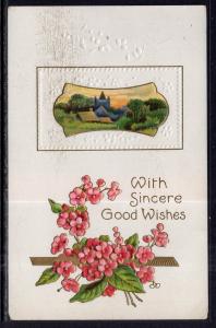 With Sincere Good Wishes,Scene,Flowers BIN