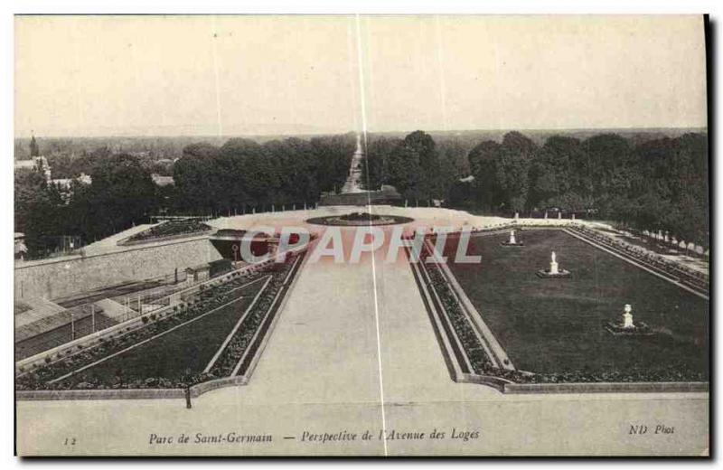 Postcard Old St Germain Perspective of Avenue des Loges
