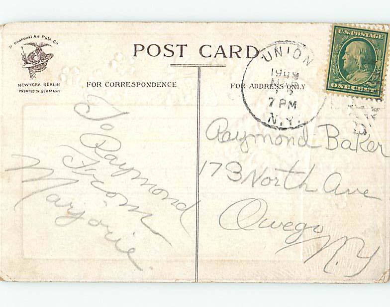 Divided-Back Easter CUTE GIRLS DANCE WITH CHICKS IN A CIRCLE o6554