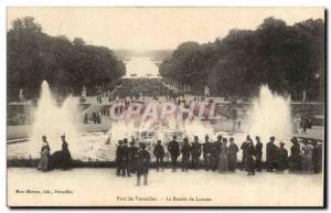 Old Postcard Versailles Park The Latona Fountain