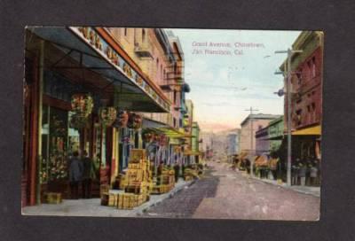 CA Grant Ave Avenue Chinatown San Francisco 1911 PC