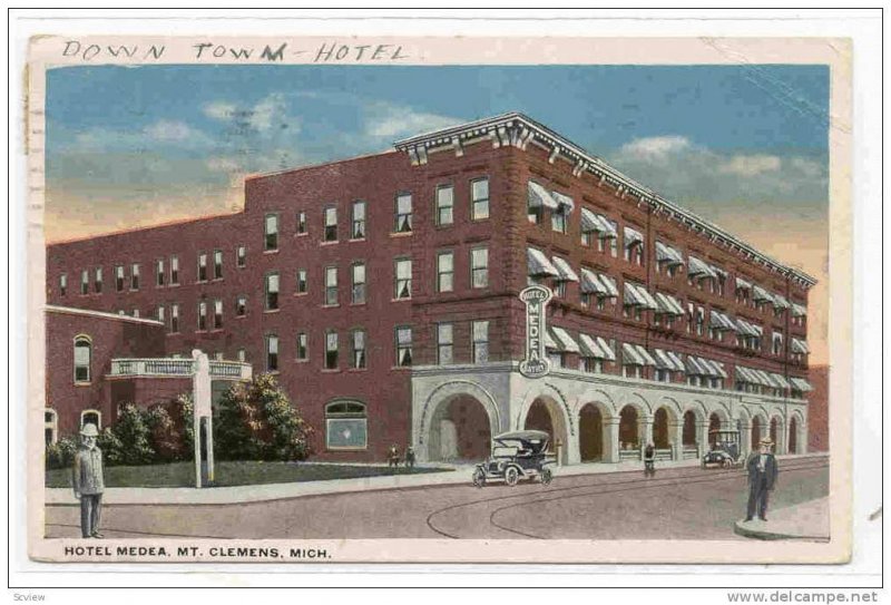 Hotel Medea, Mt. Cleamens, Michigan,  PU-00-10s