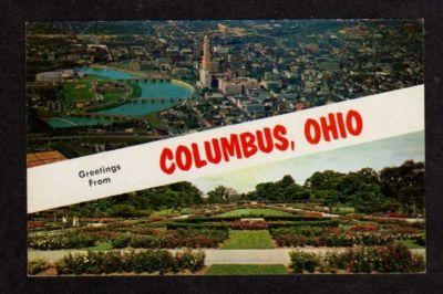 OH Greetings from COLUMBUS OHIO Postcard PC Multi View