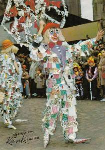 Germany Koeln carnival street clown costume postcard