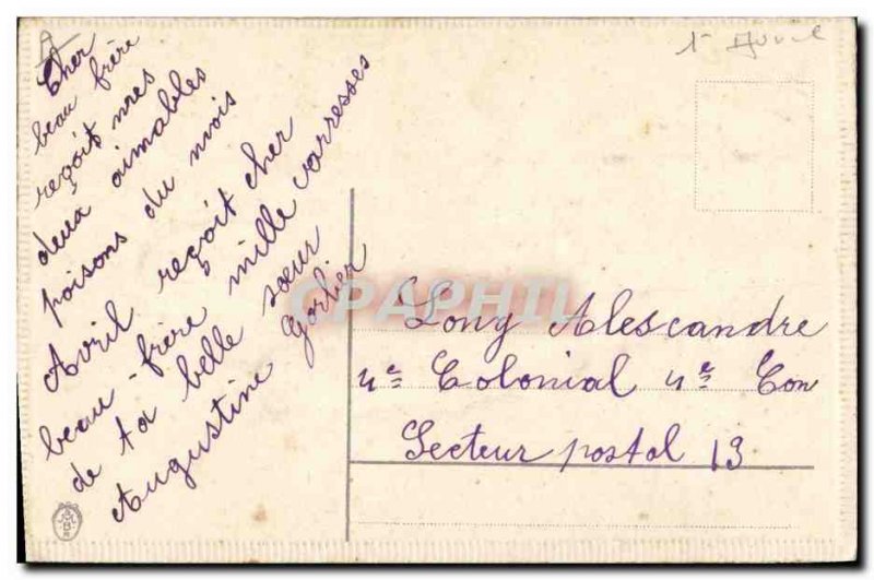 Old Postcard Fantasy Easter Fish