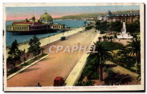 Postcard Old Nice Casino La Jetee Promenade Des Angleis