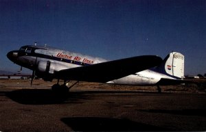 United Air Lines Douglas DC-3A Restored Aircraft At Tucson International Airport
