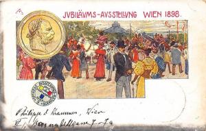 Vienna Germany JVBLaums-AVsstellvng Crowd Official 1898 Pioneer Postal Card