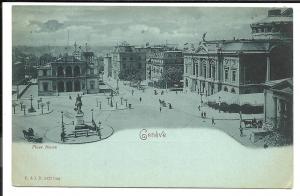 Estimated Early 1900s Switzerland Vintage Postcard - Geneva - Place Neuve