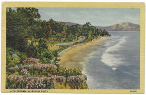 US Unused. California - Shoreline Drive. Nice card.