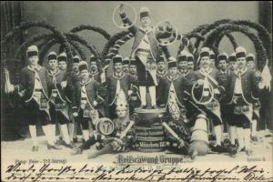 Reifschwung Gruppe - German Performers Munchen - Circus? c1900 Postcard