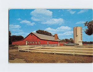 Postcard Red Barn Restaurant Old Fort Scott Kansas USA
