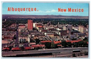 1967 Metropolitan Area Santa Fe Train Station Albuquerque New Mexico NM Postcard