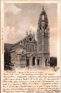 Canada Montreal L'Eglise de St. Louis de France Vintage Postcard 04.35