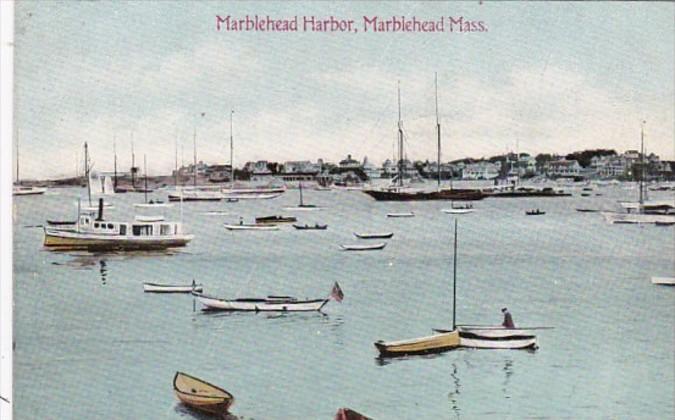 Massachusetts Marblehead Yachts In The Harbor