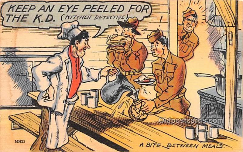 Kitchen Detective Military Comic Unused 