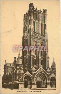 Old Postcard Bethune Eglise Saint Waast