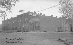 J10/ Walsenburg Colorado RPPC Postcard c1910 Klein Hotel Building 218