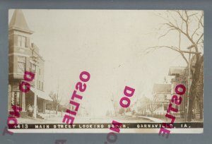 Garnavillo IOWA RPPC 1913 MAIN STREET Stores nr Guttenberg Elkader McGregor IA