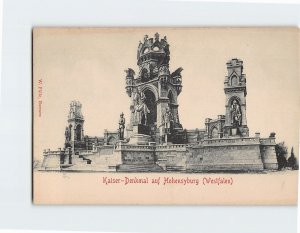 Postcard Kaiser Denkmal auf Hohensyburg Dortmund Germany