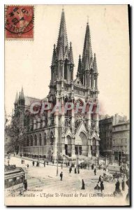 Postcard Old Marseille Eglise Saint Vincent de Paul's Reforms