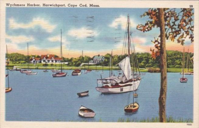 Massachusetts Cape Cod Wychmere Harbor Harwichport 1960