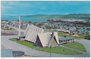 Birdseye View, Bay of Ha! Ha!, St Mark Church, Bagotville, Quebec, Canada, PU...